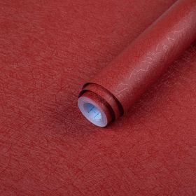 Dark Red Peel and Stick Self Adhesive Wallpaper - Removable Waterproof Bathroom Countertop Contact Paper 15.7" X 118" - Kitchen Vinyl Wrap for Ca