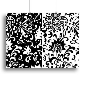 Floral Chic Canvas Print or Poster (Type: Standard Framed Canvas Print, size: Small (12" x 8"))